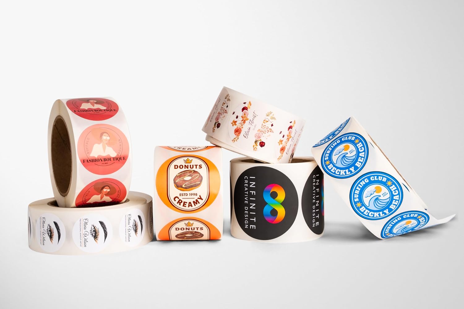 Specially printed stickers can help build your brand.